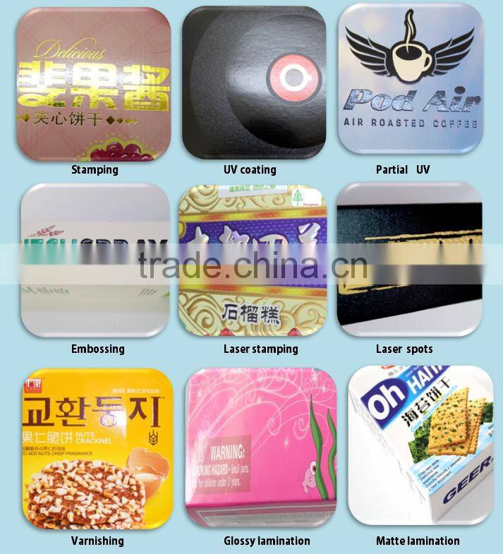 matte lamination brown paper box with auto lock bottom