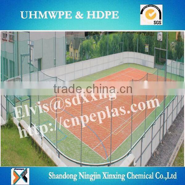 HDPE Skating Synthetic Ice Rink mobile hockey dasher board
