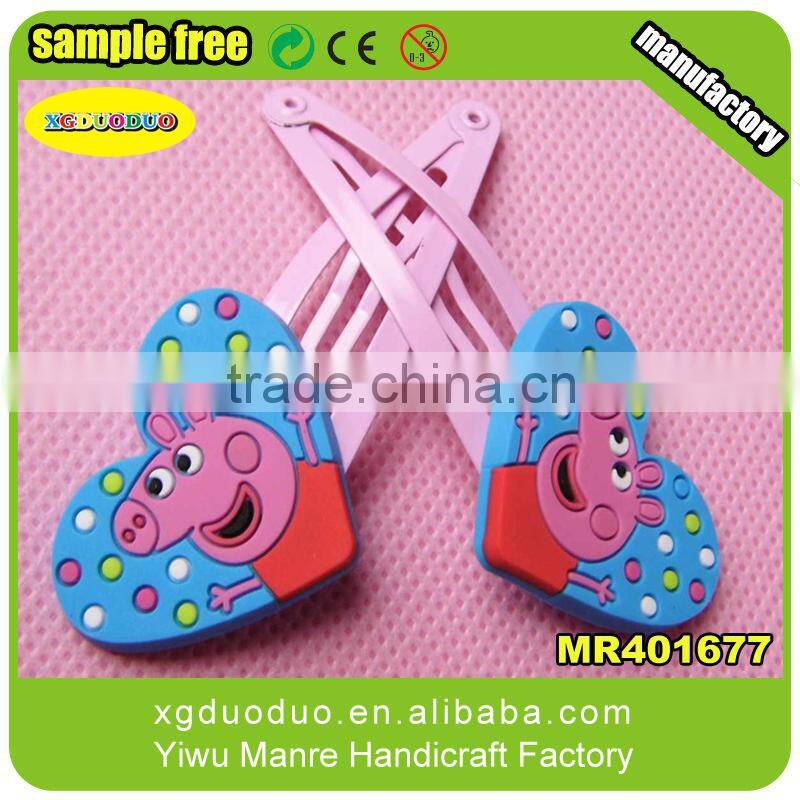 Customized hair clips for girls, popular yellow flower shaped hair clips