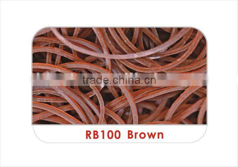 Hot Sale Durable Brown Color Rubber Bands.