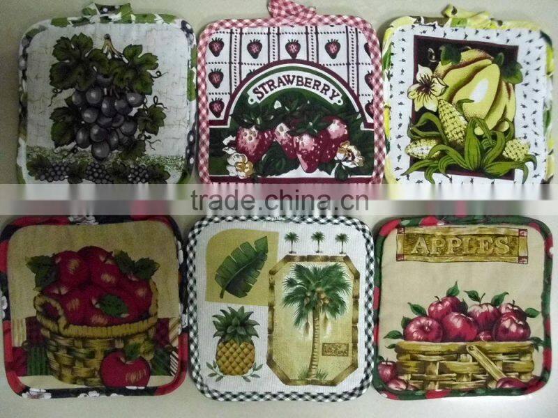 lowest price for printed pot holder stock lot closeouts buying in bulk wholesale
