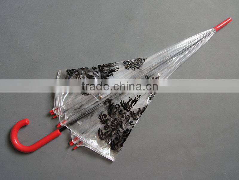 China Factory Wholesale Fashion Pvc Transparent Umbrella
