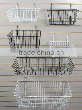 Metal wire supermarket display basket&hanging basket