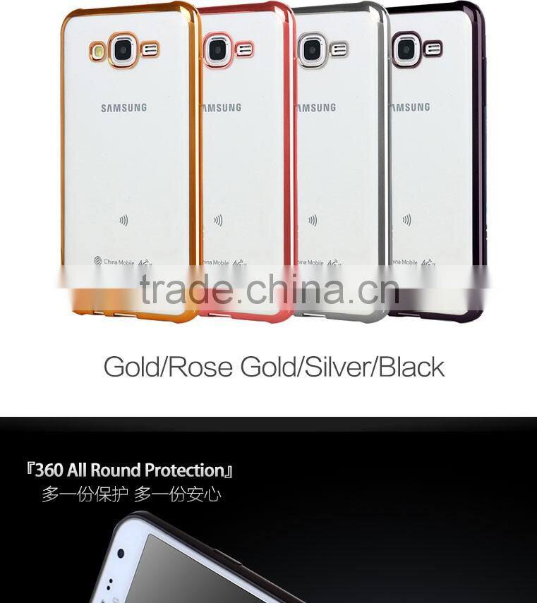 LZB New arrival Electroplating TPU Cover Case for Samsung galaxy j7