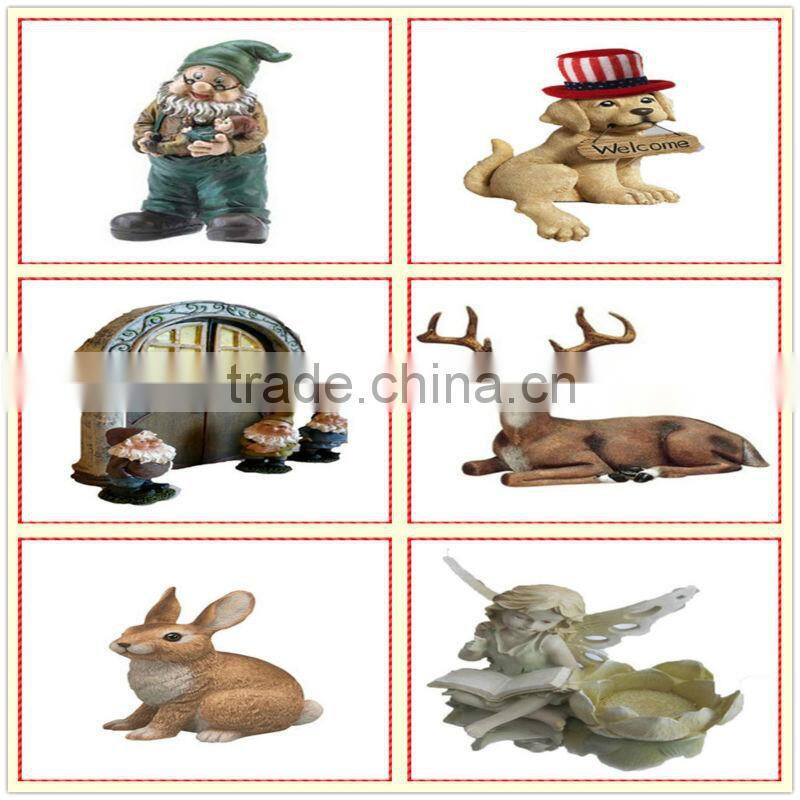 Garden Supply Lifelike Resin Rabbit Statue Handicrafts