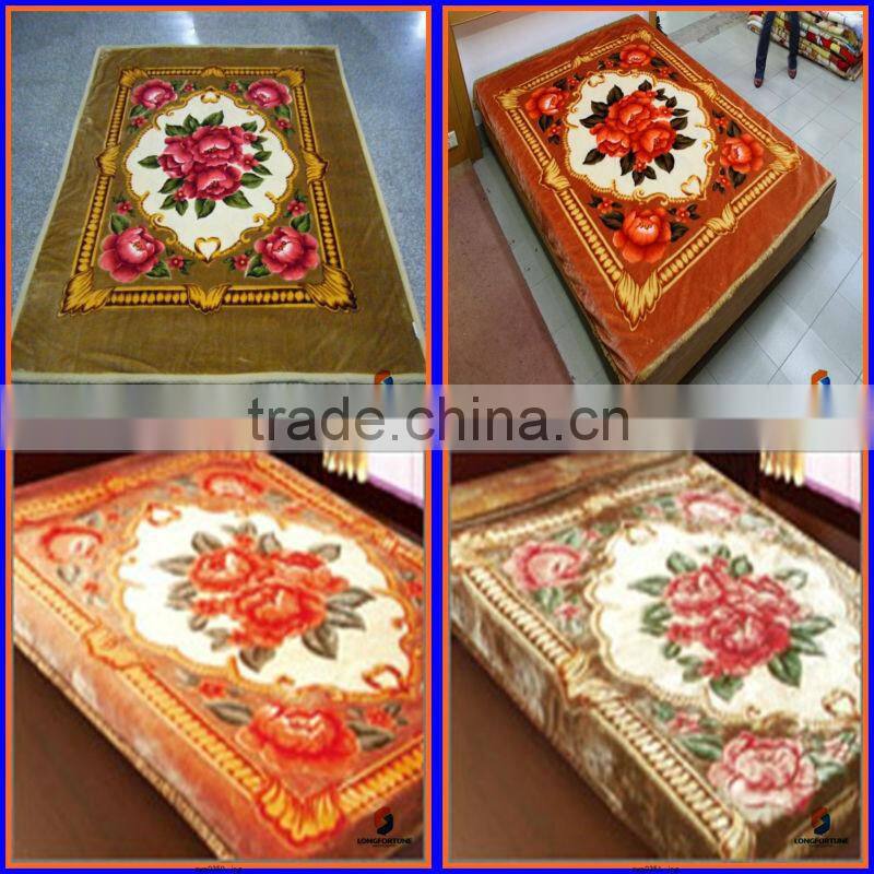 fluffy fleece blanket manfacturing printed designer polar fleece fabric