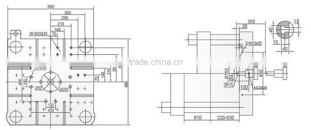 plastic injection molding machine HDX288