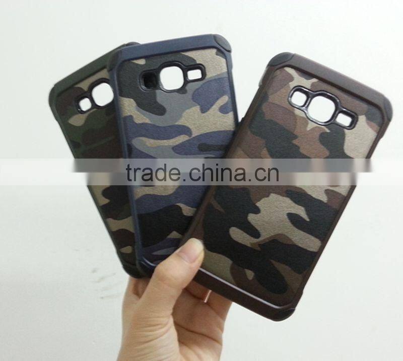 Army Armor silicone case Camo leather for Sam sung