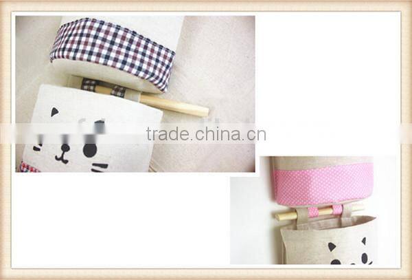 Free combination cute cotton wall hanging bag