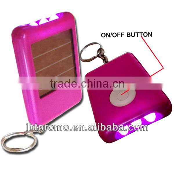 solar keychain cheap Led Flashlight