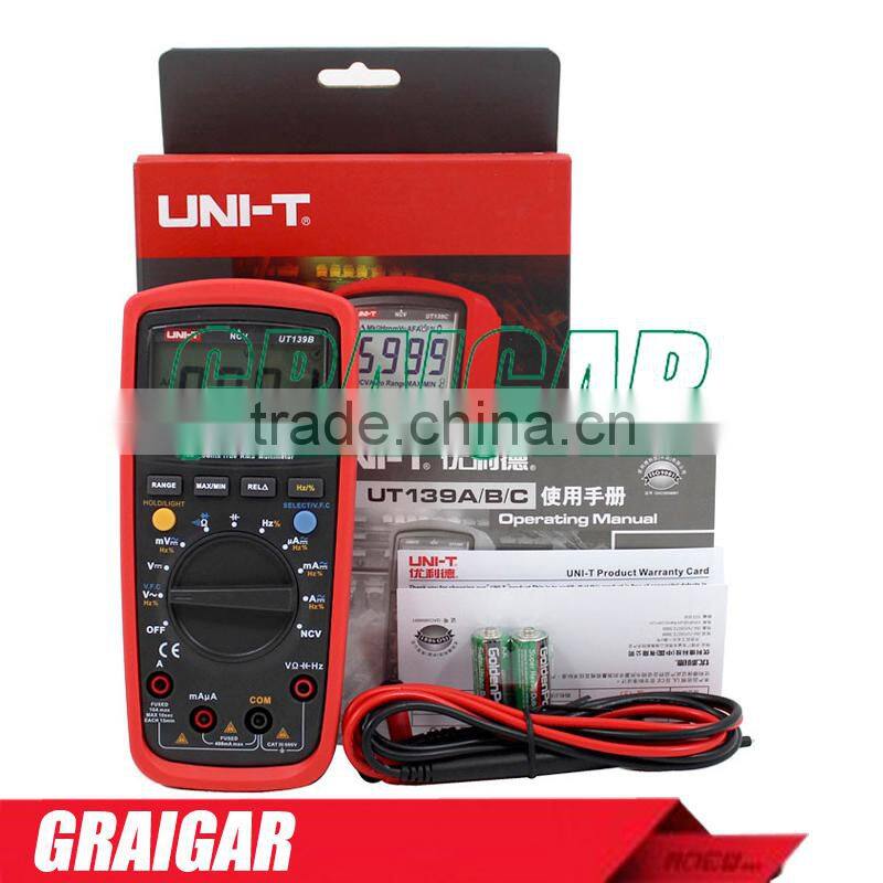 True RMS Digital Multimeters UNI-T UT139B AC DC Voltage and Current Auto Range Handheld multimeter