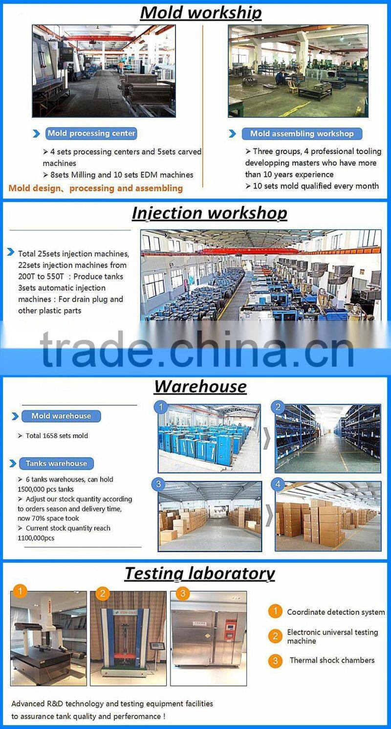 OEM manufacture su intercooler radiator plastic tank for impreza