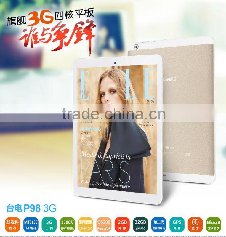 Wholesale Original Android 4.4 With MTK8752 Octa Core 2GB RAM 32GB ROM 8500mAh Phone Call Teclast P98 4G Tablet PC