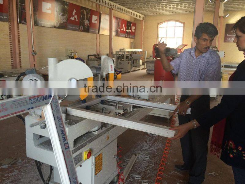 plastic window and door cutting machine double head