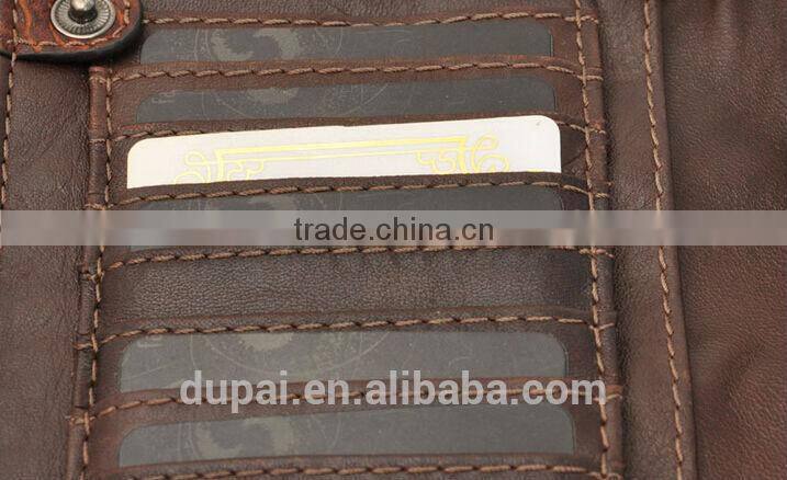 vintage men's business wallets customized genuine leather wallet