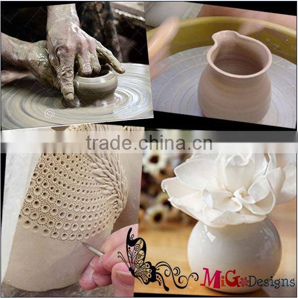 handmade valentine's day ceramic flower for chrysanthemum decoration gift