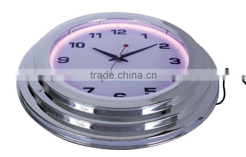 neon clock neon light wall clock