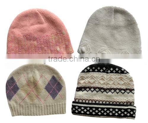 2014 Colorful Kids Knitted Winter Hats Beanies with Pompom