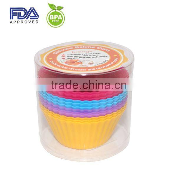 microwave silicone cake mould,round silicone baking cup,silicone cake mould cookie cup