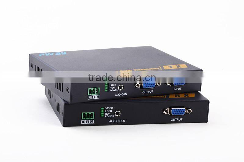 Fiber Optic Transmitter Receiver Transmit VGA Signal with 1080p with RS232