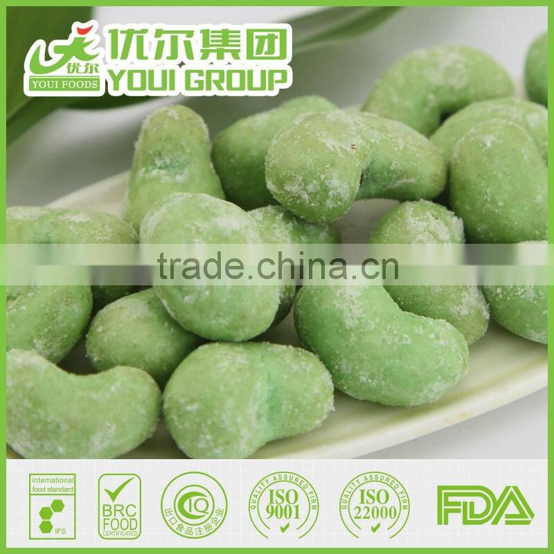 HACCP Certified Cashew Nut Wasabi Coated Cashew Nuts Snacks