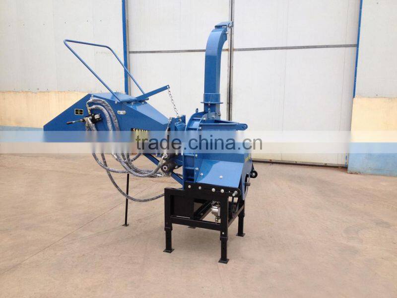 WC-8 3 point hinch hydraulic feeding Wood Chipper machine for 25-55hp tractor