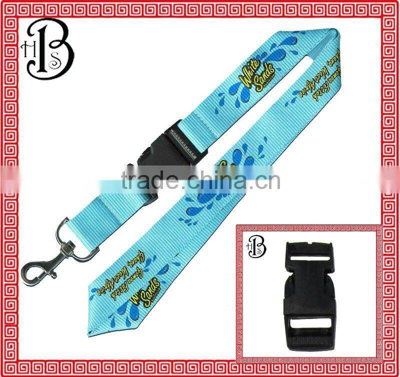 High quality promotional custom sublimation printed polyester neck lanyard for sale in 2016