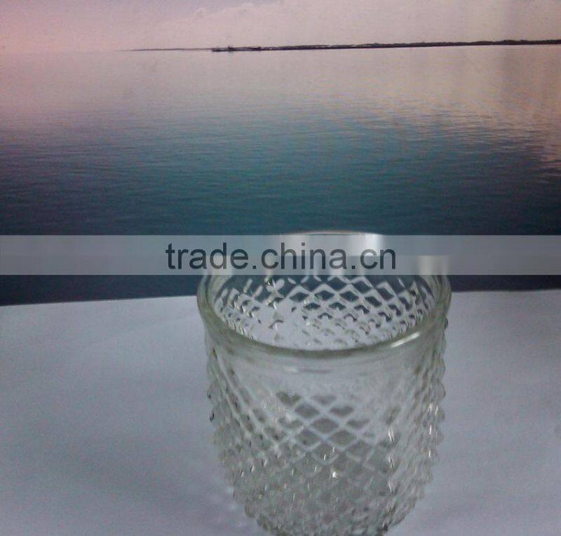 365ml pineapple shape glass cup
