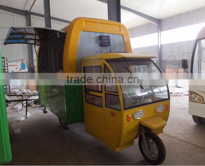 Factory direct Best quality mobile snack food cart/dinner car
