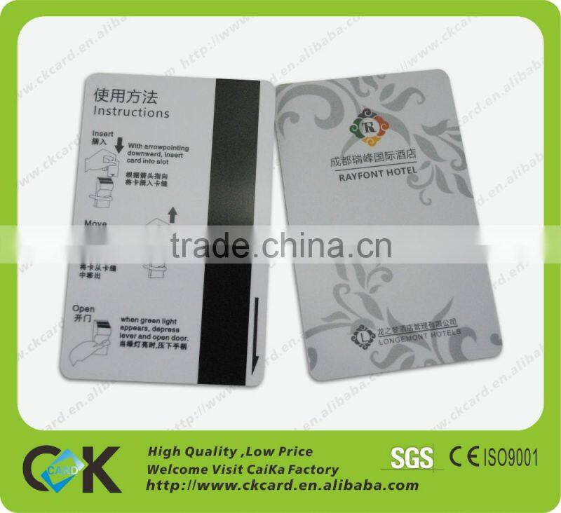 New arrival high quality PVC RFID hotel key card printing from Shenzhen