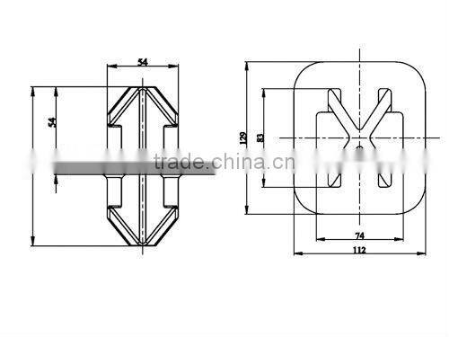Hot dip galvanized casting steel single stacking cone