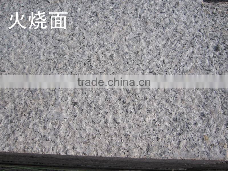 High Quality Grey Natural Granite Stone Tiles, Flamed pearl flower Granite Stone Tiles
