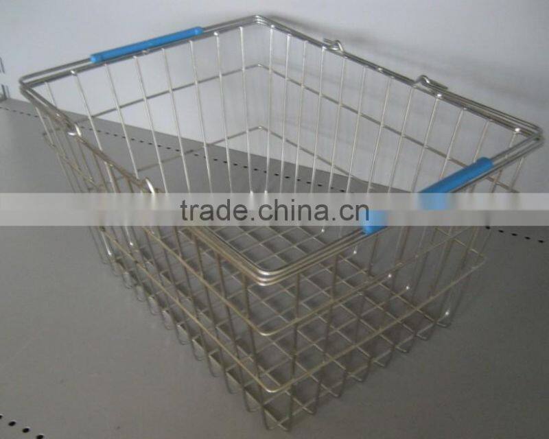 shopping carry cart with painted base and basket