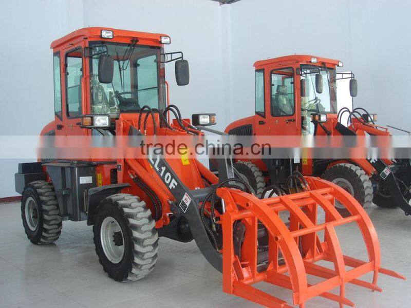 Latest export 1.0 ton wheel loader, 0.5CBM mini wheel loader ZL10F