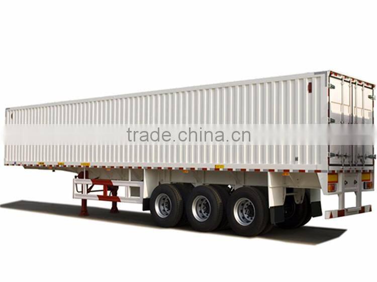 3 axle container tipping trailer, box stake semi trailer