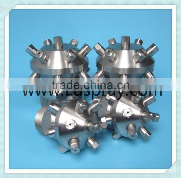 Fixed stable female or male tank bottle clean wash nozzle with 13pcs spray heads