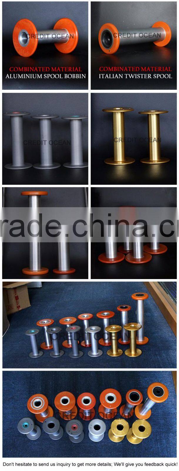 CREDIT OCEAN high press injection aluminium alloy bobbin for covering machine part
