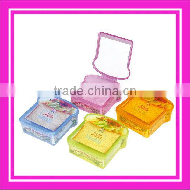 mini cartoon plastic bread box for kids