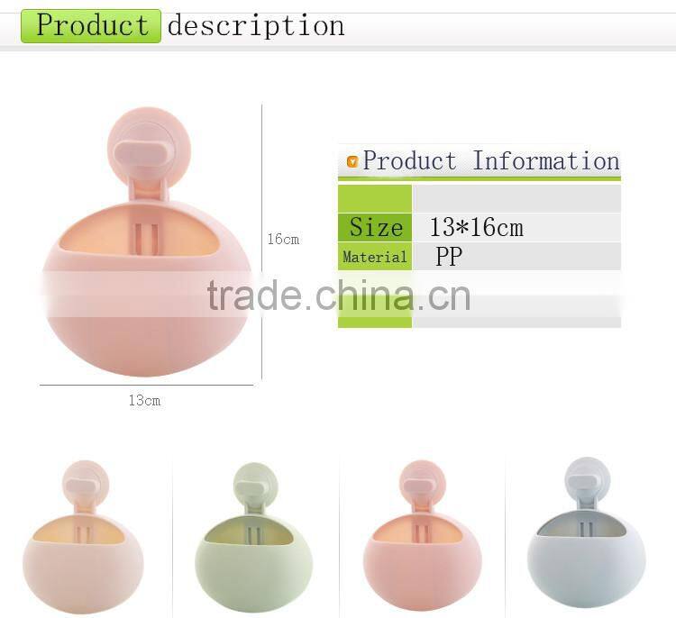 Wall Suction Soap Cups Toothbrush Toothpaste Holder Home Bathroom Organizer