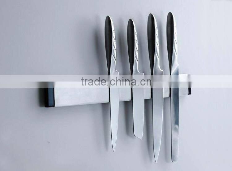 Ndfeb magnet 16 or 18inch wood magnetic knife rack for kitchen decoration