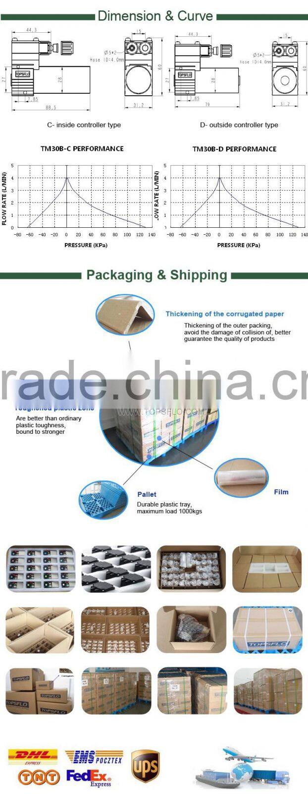 Micro diaphragm brushless 12v 24v dc super quiet hemodialysis machines vacuum pump