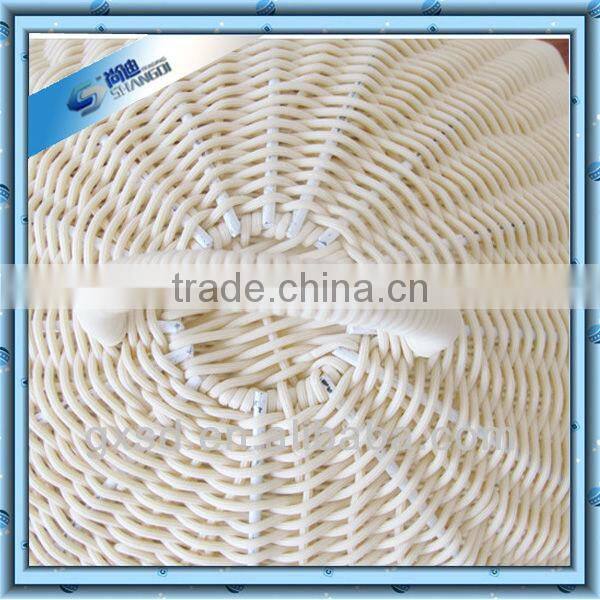 SD products white eco-friendly plastic rattan pet basket lovely cat house