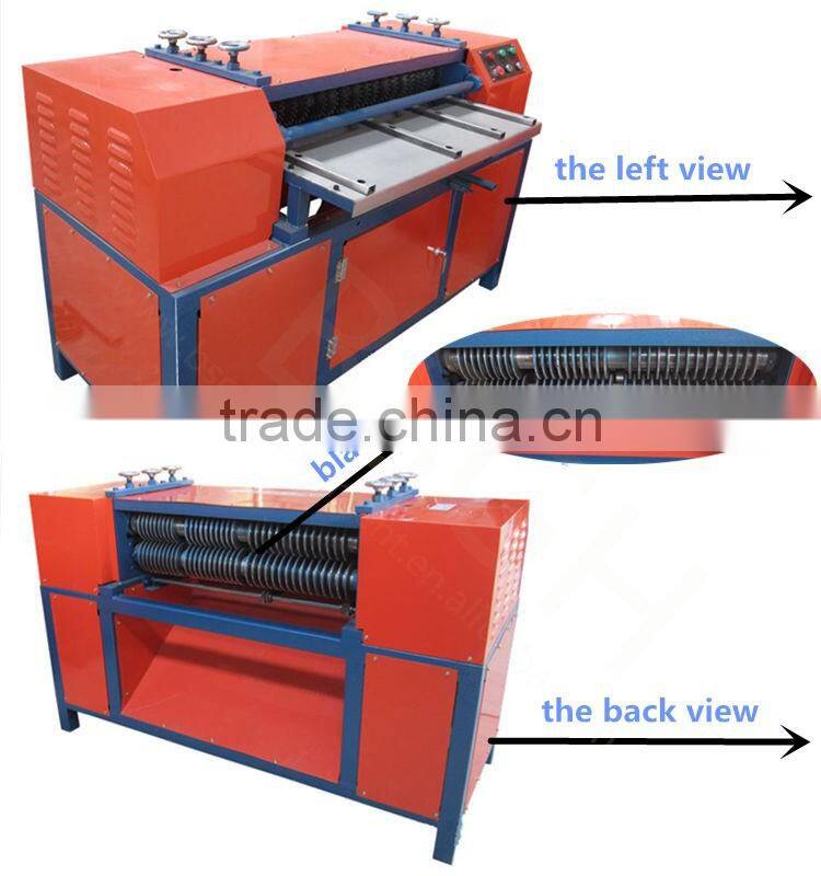 Canada Market Radiator crushing copper separating equipment wasted car radiator recycling machine