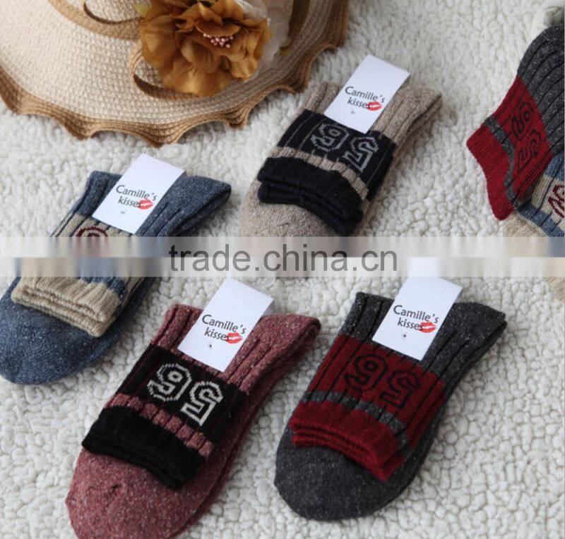 Oskate woman sports sock, knitted cotton woman sock