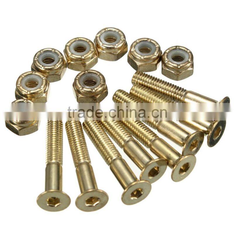 Color skateboard wholesale nuts and bolts,grade 8 bolts