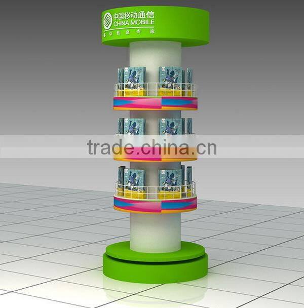 Round 3-level rotating metal promotional item