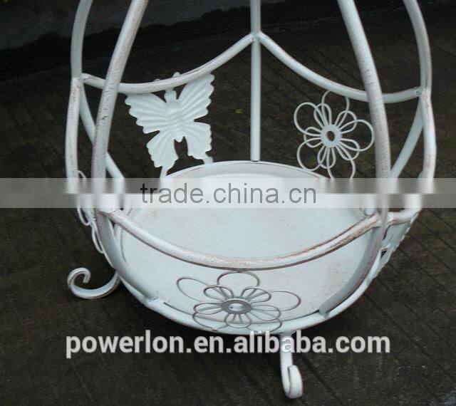 Vintage Stylish White Umbrella Stand Storage Holder Garden Ornament