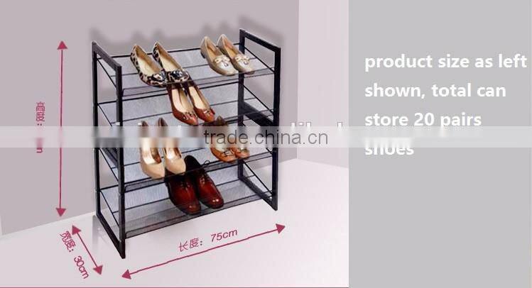 Vivinature shoes storage rack, shoes rack with mesh metal style
