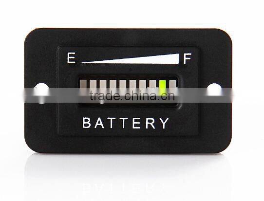12v /24v universal volt rectangular battery discharge indicator