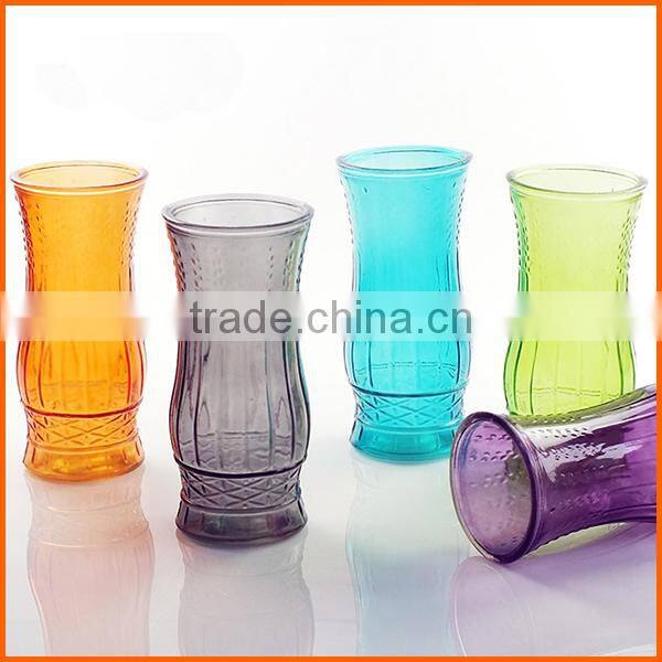 Wholesale colored glass vase for sale